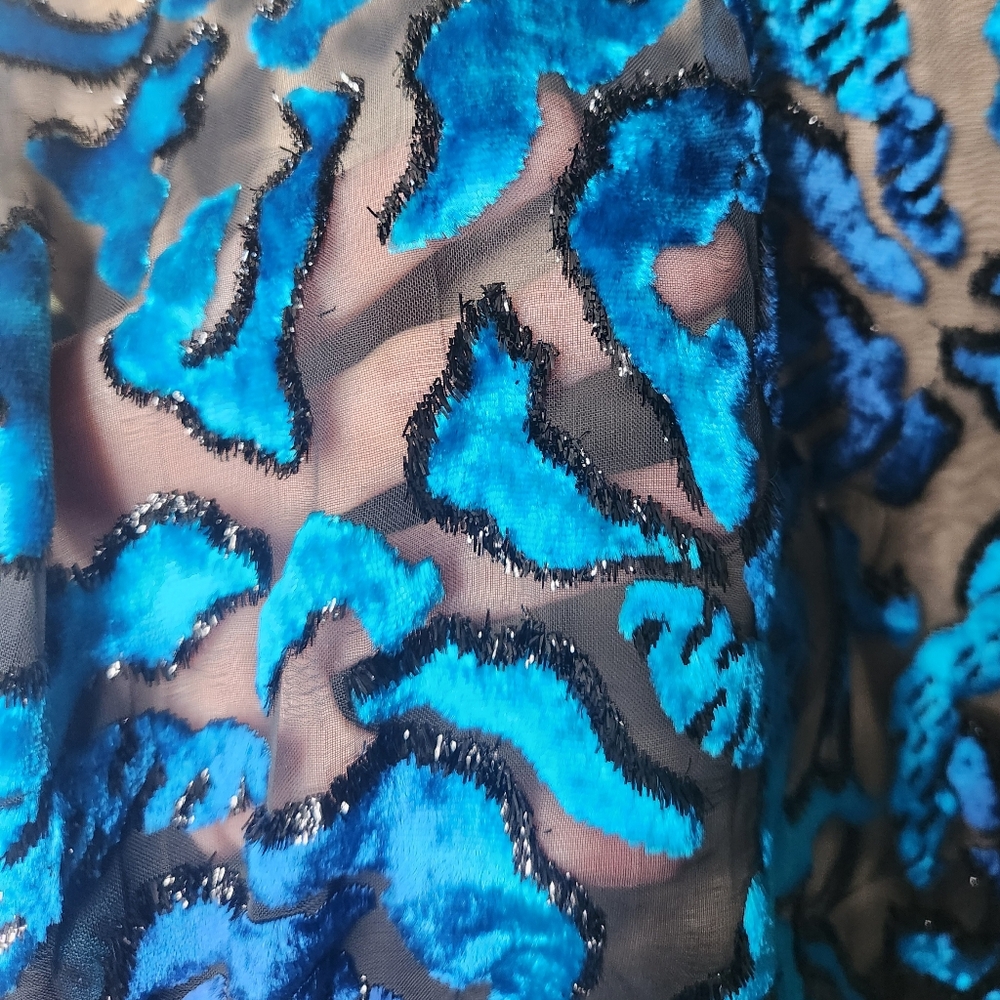 Vintage 90s Victoria's Secret Gold Label Burnout Velvet Kimono Robe Whimsigoth - Picture 13 of 13